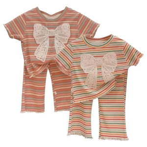 Kids Tops Sets Short Sleeve