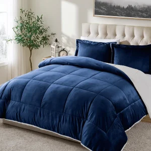 3 Pcs Lambswool Duvet Cover Set