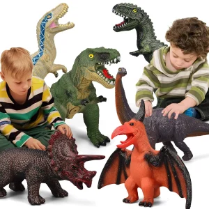 6 Piece Jumbo Dinosaur Toys
